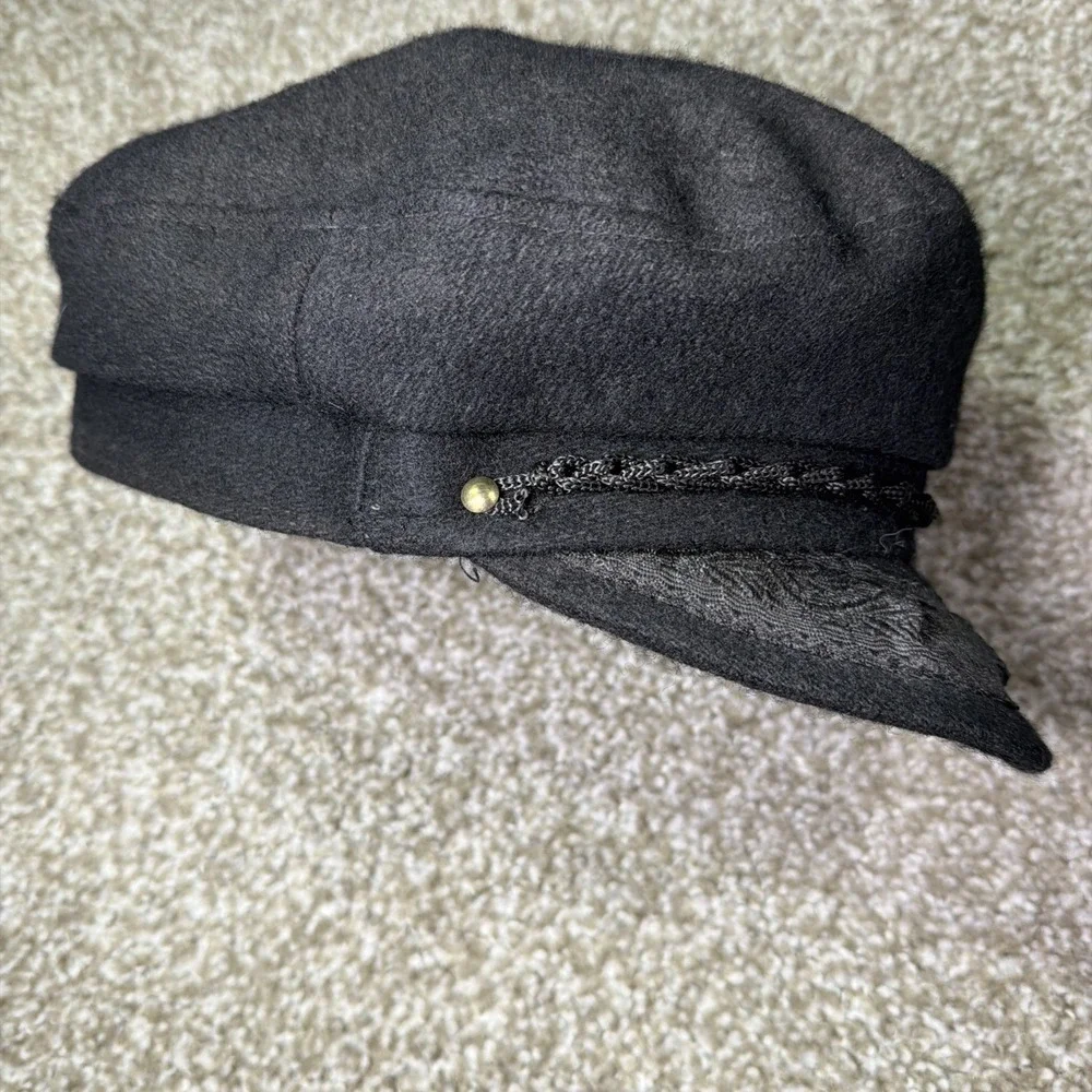 Vintage Greek Fisherman Hat 22' Made In Greece Wool New Old Stock Medium